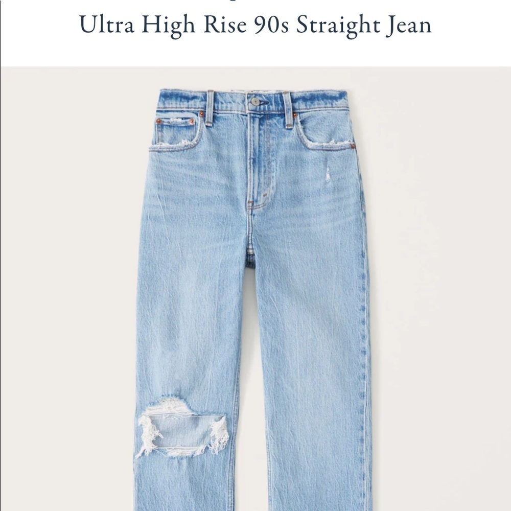 TikTok made me buy it - Abercrombie & fitch Ultra High Rise 90s Straight Jean